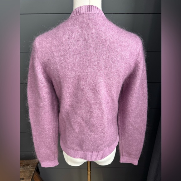 Paris Atelier & Other Stories Size XS Lavender Button-Up Cardigan Mohair - Picture 4 of 14